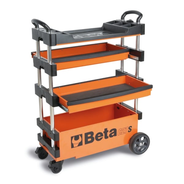 Beta Folding tool trolley for outdoor jobs with 100 tools