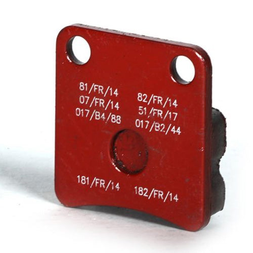 Kart Republic Mini Kart Front Brake Pad Set KZ / Rear Mini Red