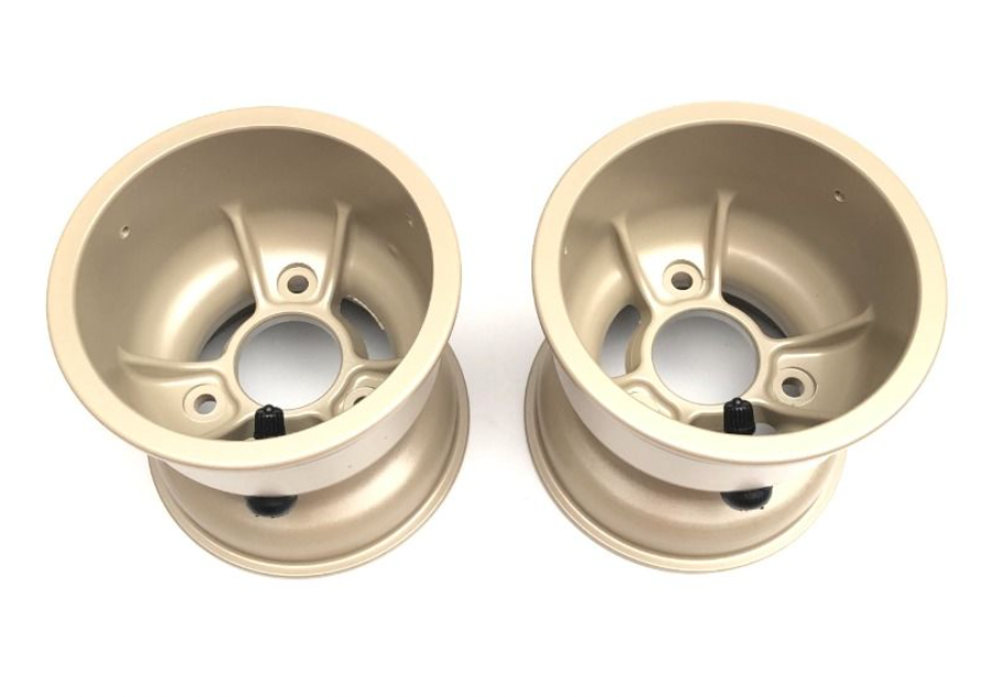Kart Republic Big Kart Set 2 Front Wheels 132Mm Mg White
