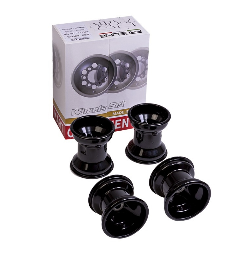 Freeline Aluminium Rims Wheels Set 115/150mm (15mm Bore)