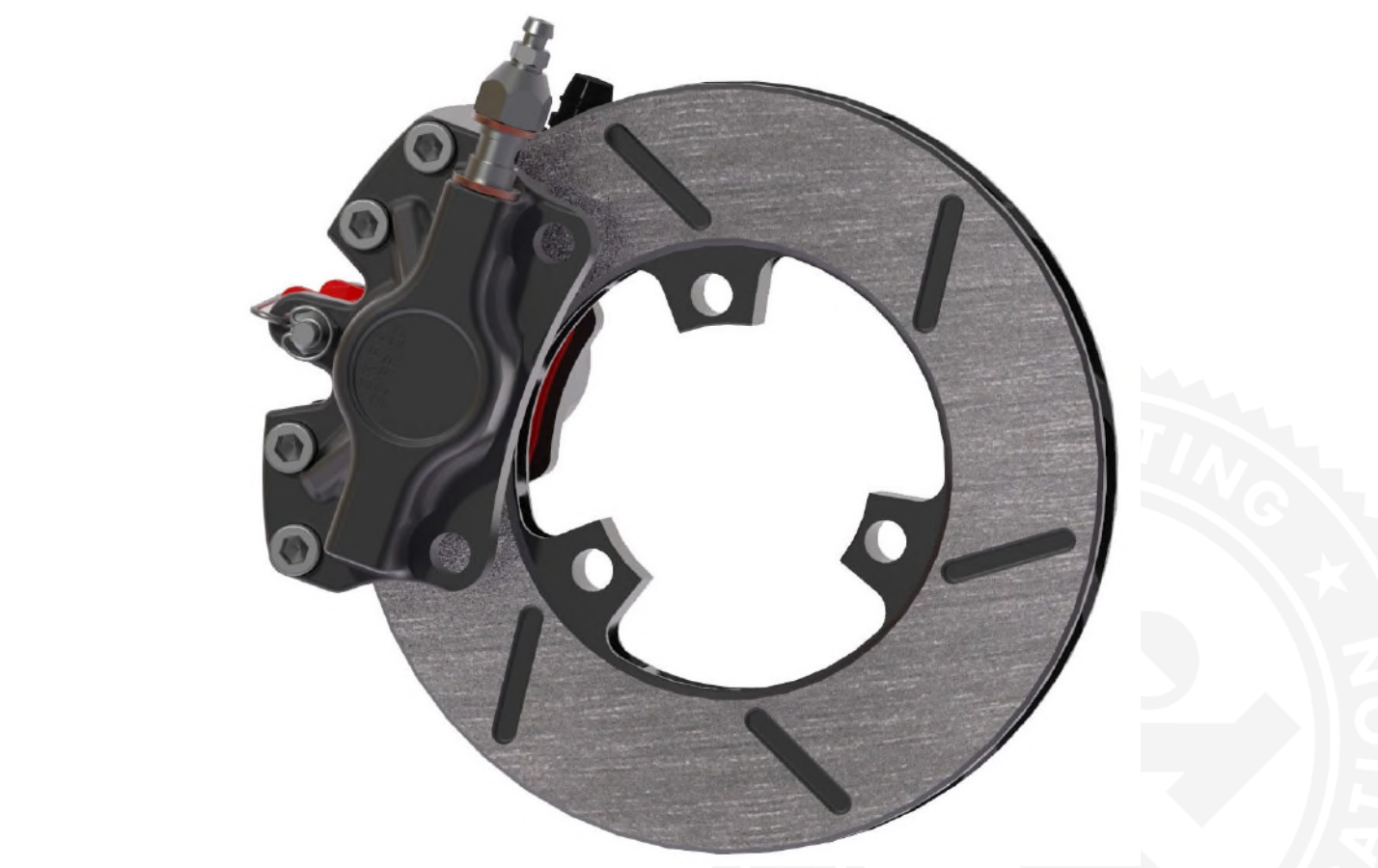 Complete Rear Brake Kit MA21 Minikart Hydraulic Anodized