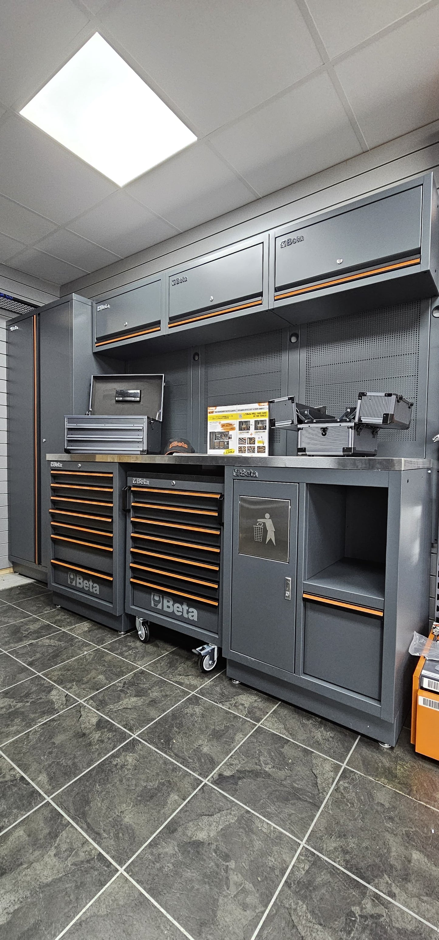 Beta C45PRO-X Stainless Steel Top Workshop Equipment Station & 268 Piece Tool Kit - CONTACT TO ORDER