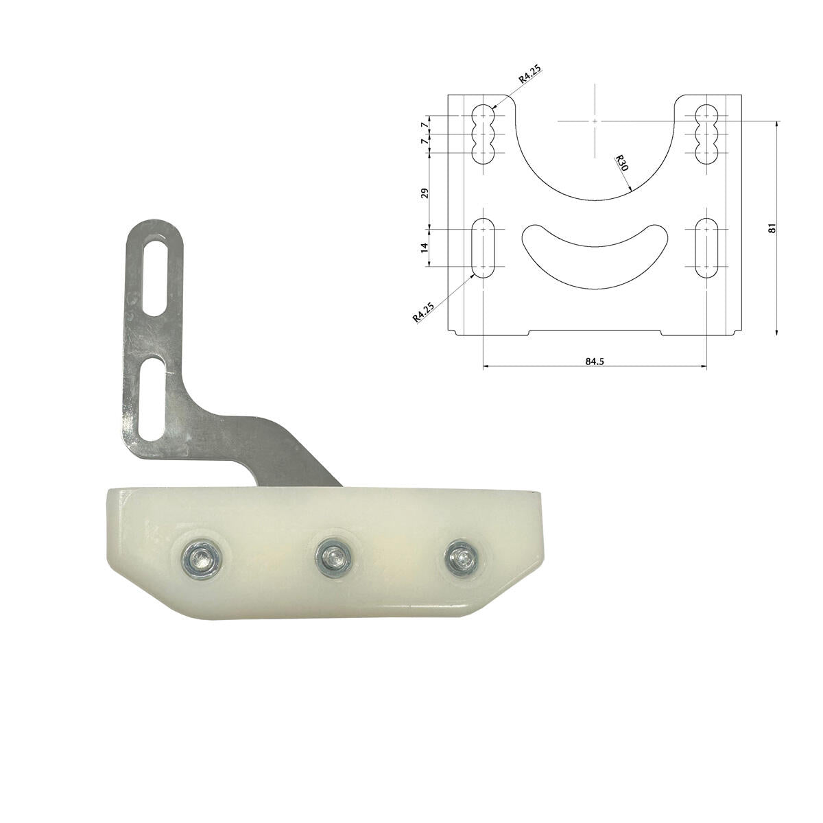 MINI 4F Brake Disc Protection Slider for Kart