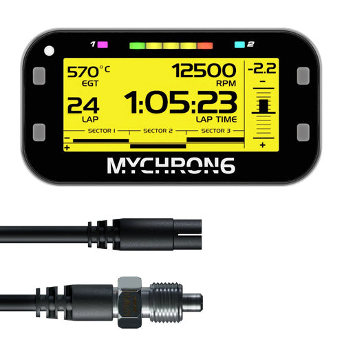 AIM Mychron 6 1T with M10 Water Temperature Sensor