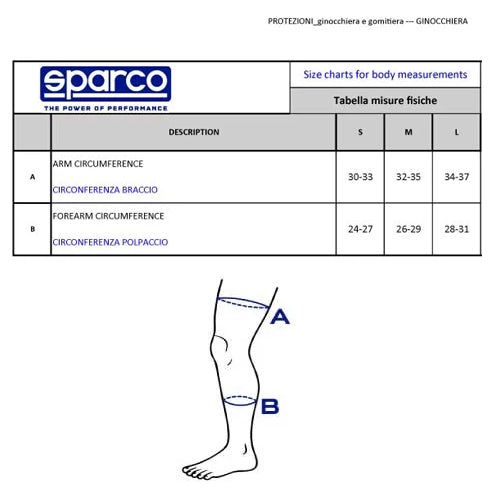 Sparco Knee Pad Set Black