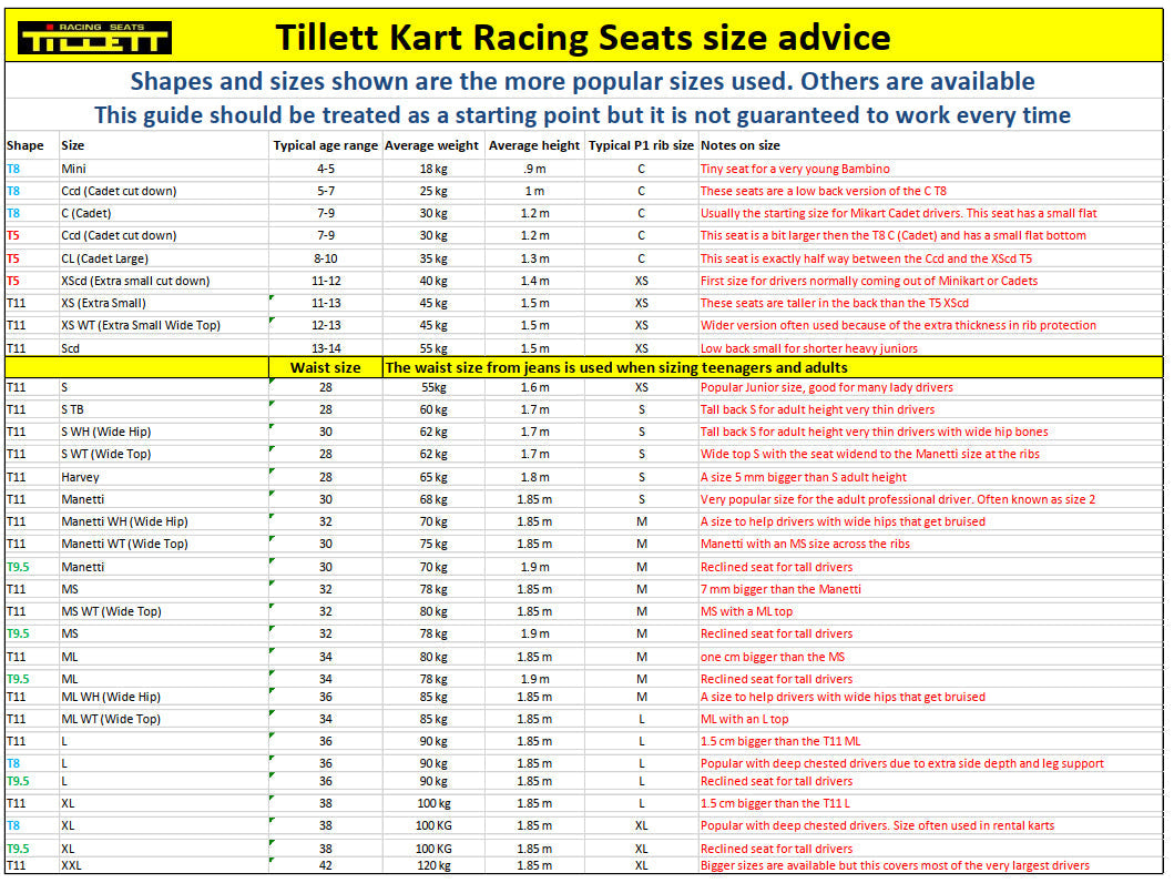 Tillett T11 Standard Seat