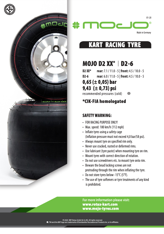 Mojo D2XX Single Tyre Rear Only