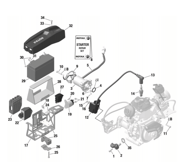 Rotax Max Evo ECU Micro/Senior 666815 Genuine