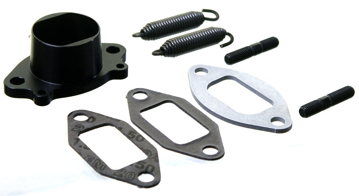 Iame X30 Senior Exhaust Manifold Kit (Manifold - Spacers - Gaskets - Springs - Fixing)