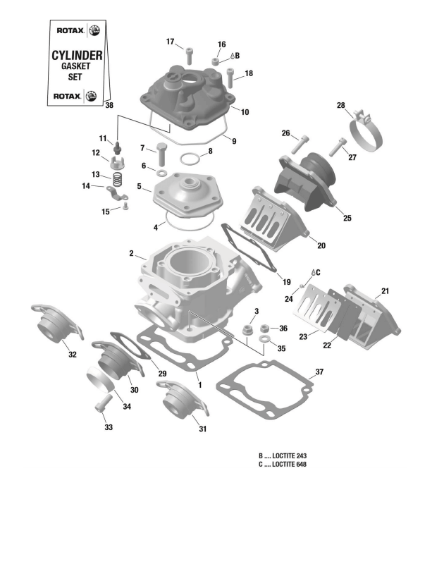 Rotax Max Base Gasket Genuine