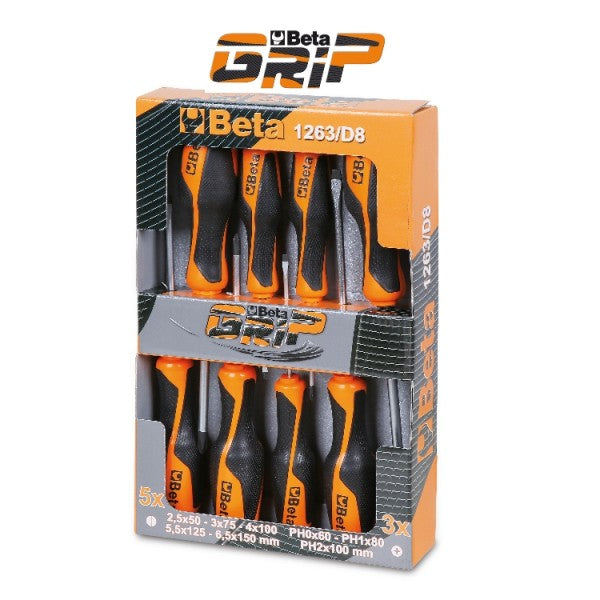 Beta Tools Set Of Screwdrivers 8 Piece Set 1263/D8