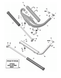 Rotax Max Evo Exhaust System 273078 Genuine Jnr/Snr