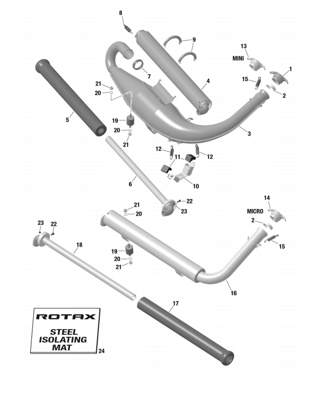 Rotax Max Silencer Assembly 273220