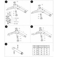 Freeline Spindle Stub Axle 17mm L.165mm 4T