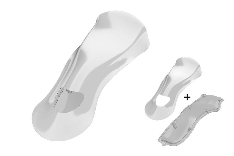 Kart Republic Front Fairing Minikart White 2025