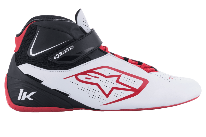 Alpinestars Tech-1K V2 Boots White Black Red 2712022