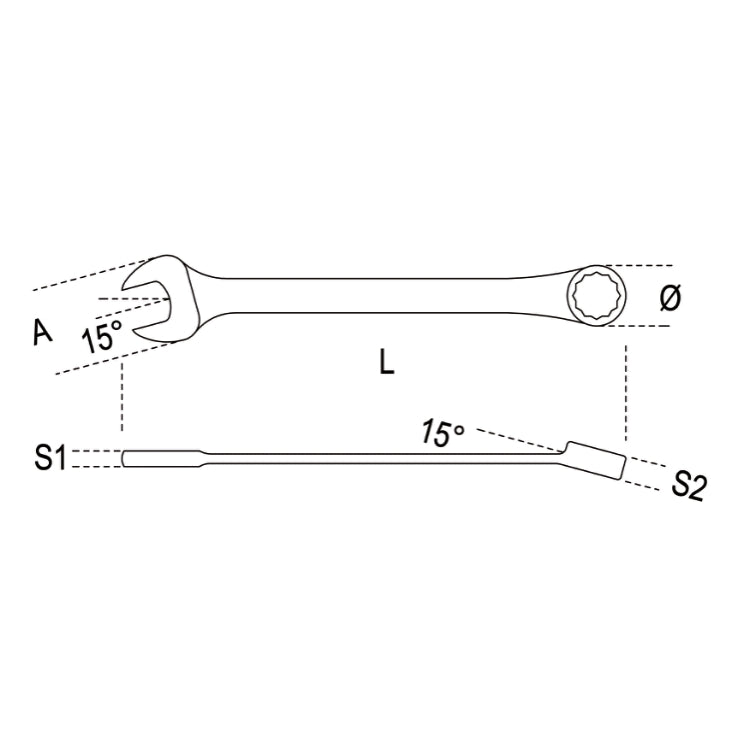 Beta Tools Professional Combination Spanner 42LMP