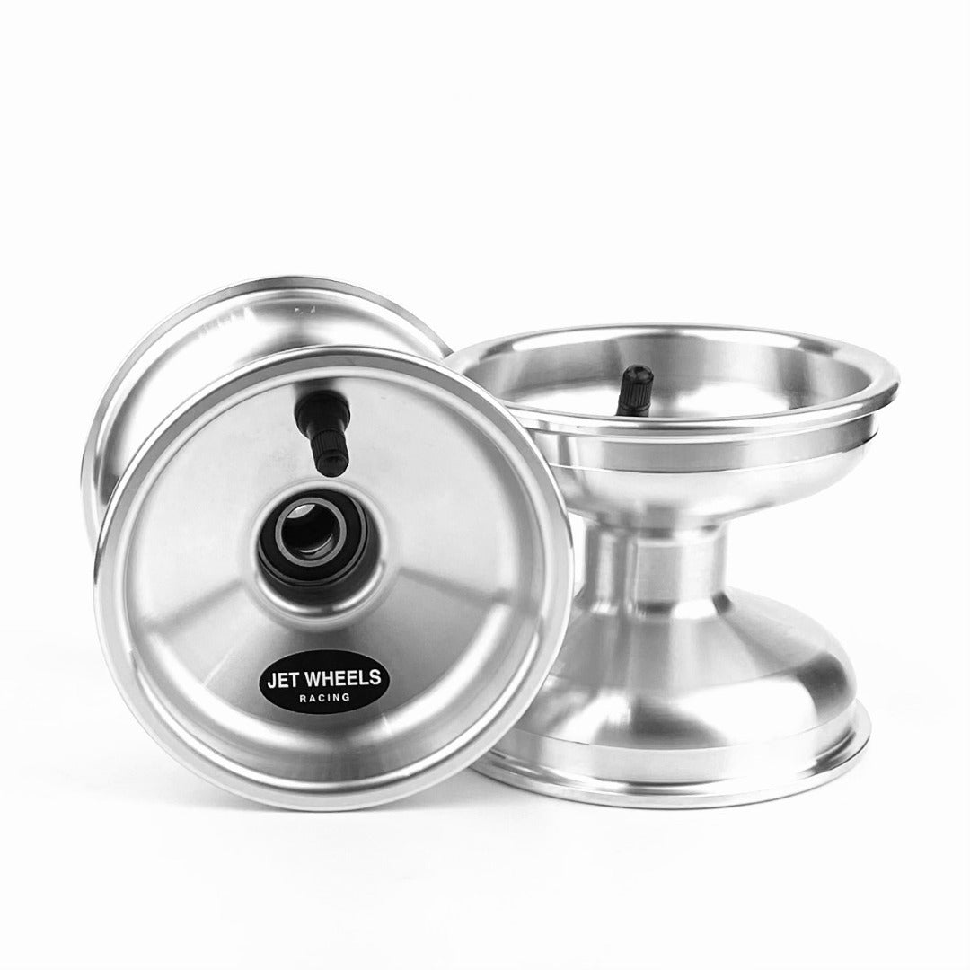 Jet Off Set Bearing Wheel Silver/Black