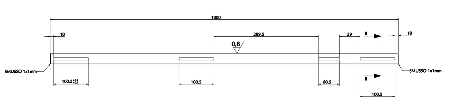 Rear Solid Axle 30mm (8mm Keyway)