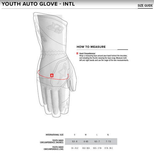 Alpinestars Tech-1 K Race V2 Pure Gloves YOUTH