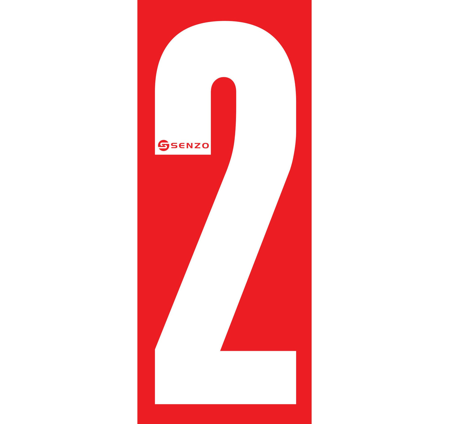 Senzo Small Number Bodywork Sticker 160mm x 65mm