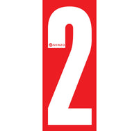 Senzo Small Number Bodywork Sticker 160mm x 65mm