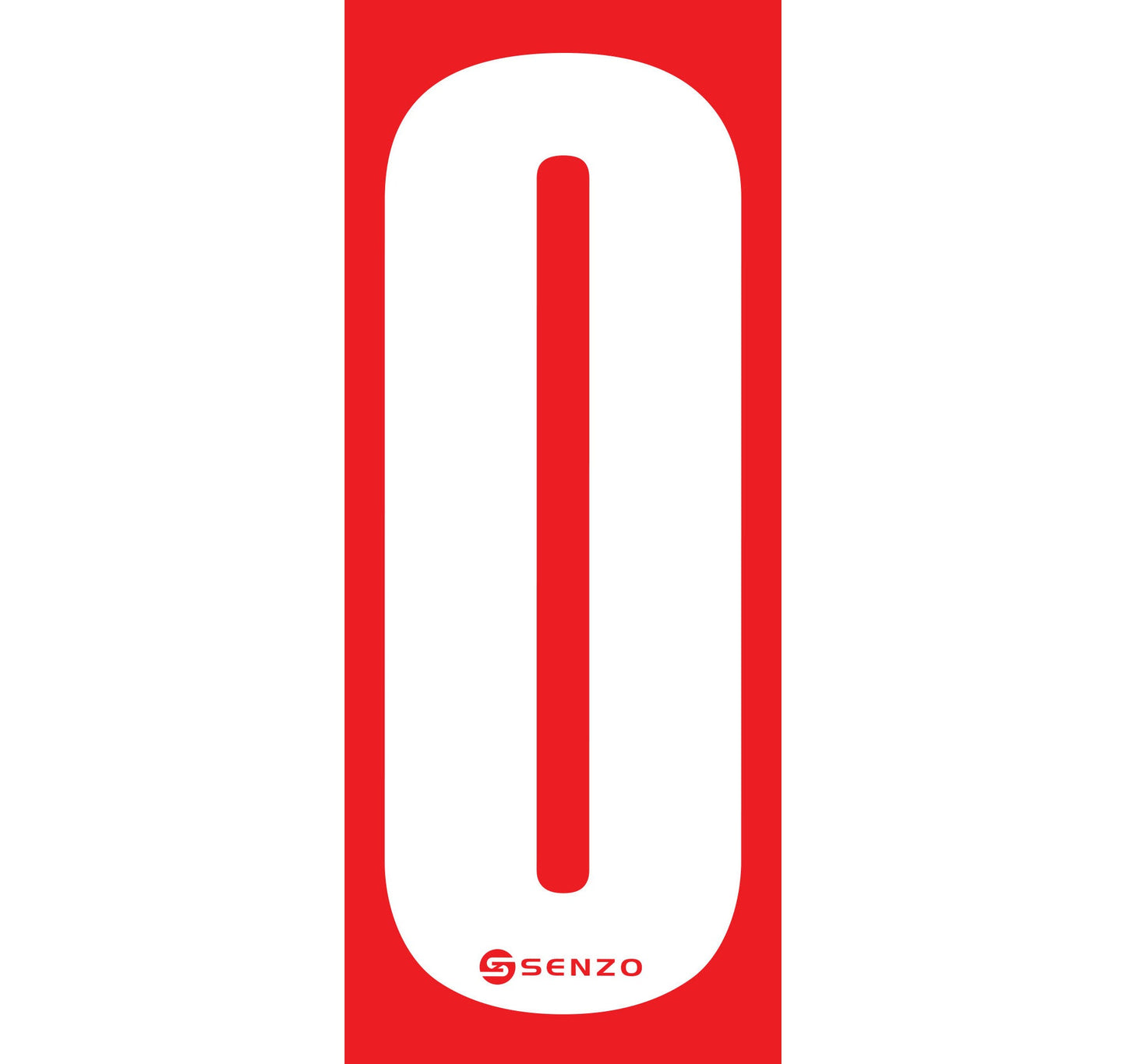 Senzo Small Number Bodywork Sticker 160mm x 65mm