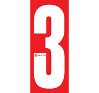 Senzo Small Number Bodywork Sticker 160mm x 65mm