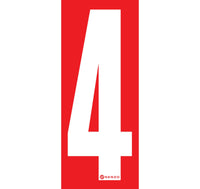 Senzo Small Number Bodywork Sticker 160mm x 65mm
