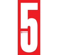 Senzo Small Number Bodywork Sticker 160mm x 65mm