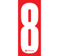 Senzo Small Number Bodywork Sticker 160mm x 65mm