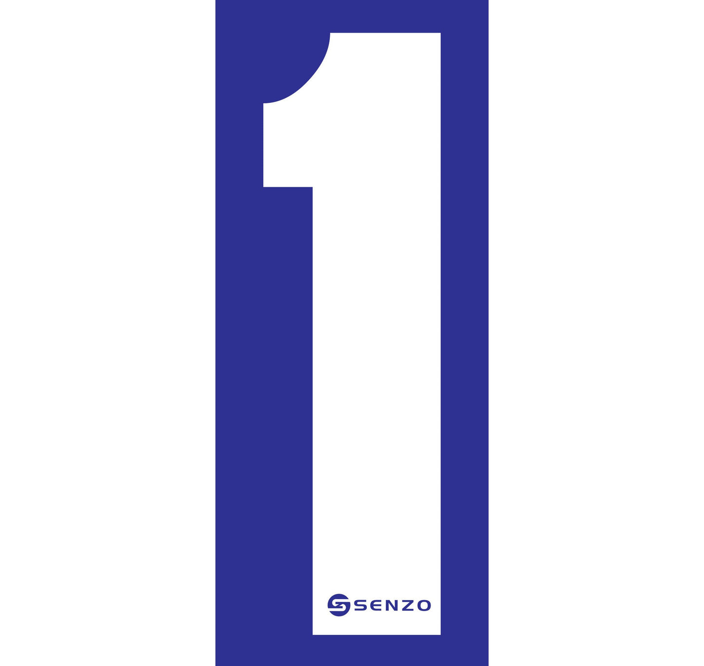 Senzo Small Number Bodywork Sticker 160mm x 65mm