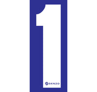Senzo Small Number Bodywork Sticker 160mm x 65mm