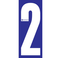 Senzo Small Number Bodywork Sticker 160mm x 65mm
