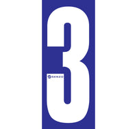 Senzo Small Number Bodywork Sticker 160mm x 65mm