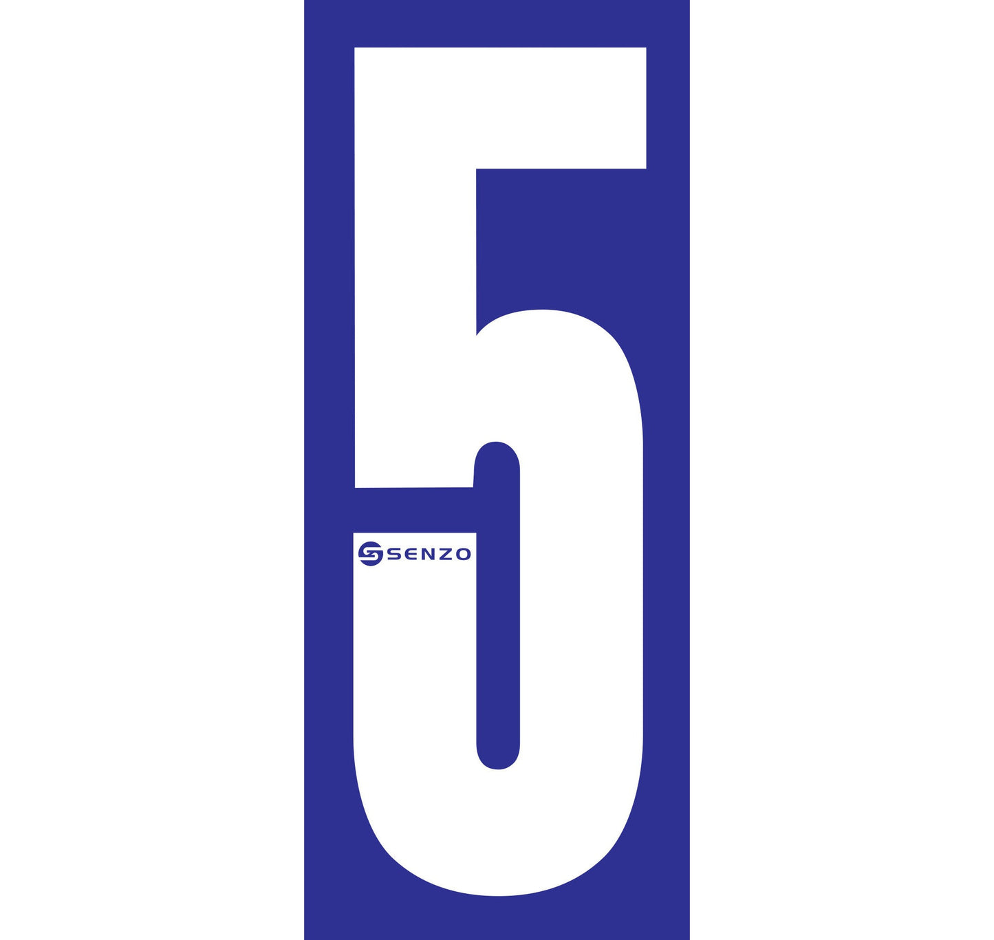 Senzo Small Number Bodywork Sticker 160mm x 65mm