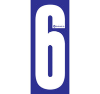 Senzo Small Number Bodywork Sticker 160mm x 65mm