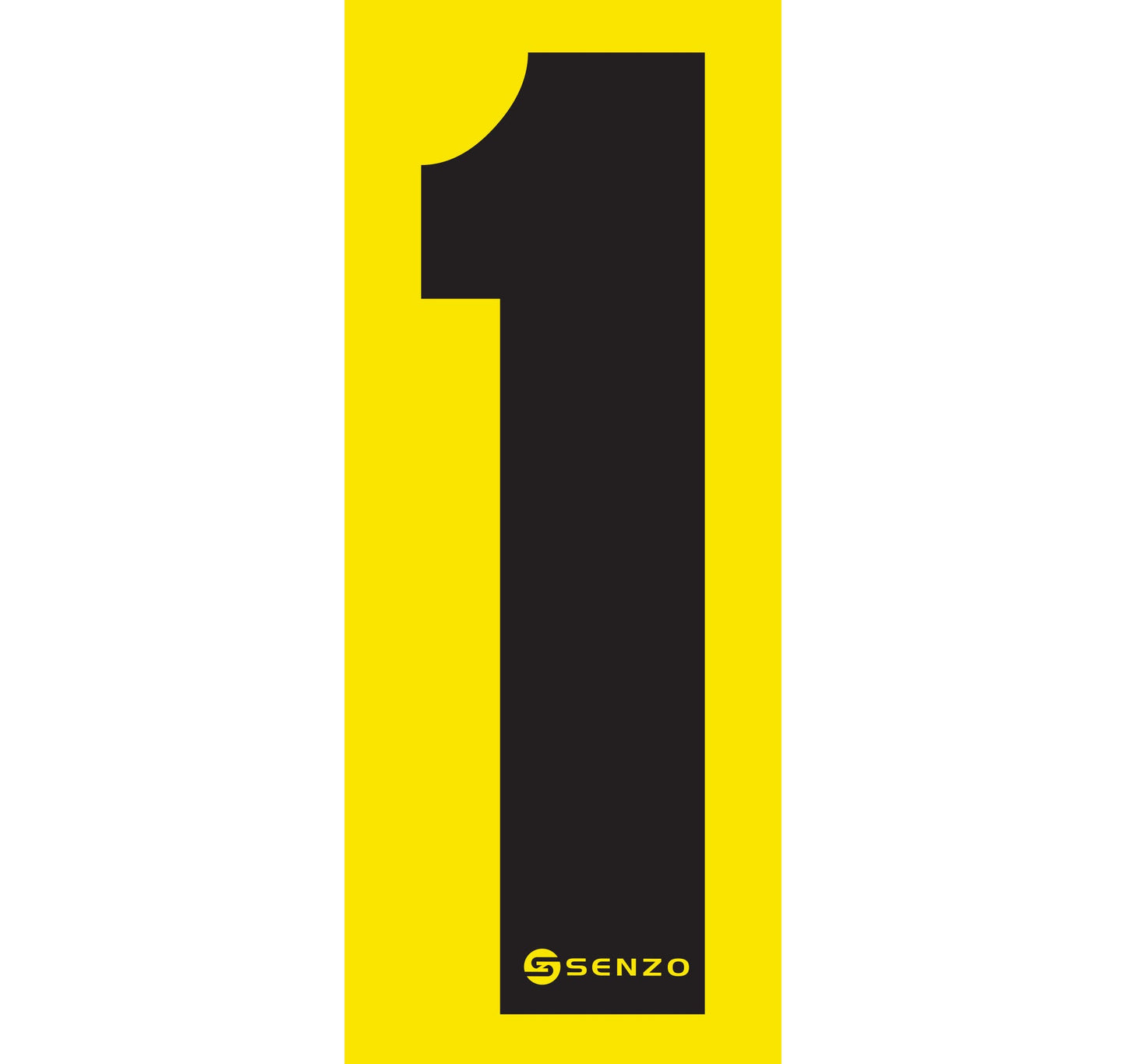 Senzo Small Number Bodywork Sticker 160mm x 65mm
