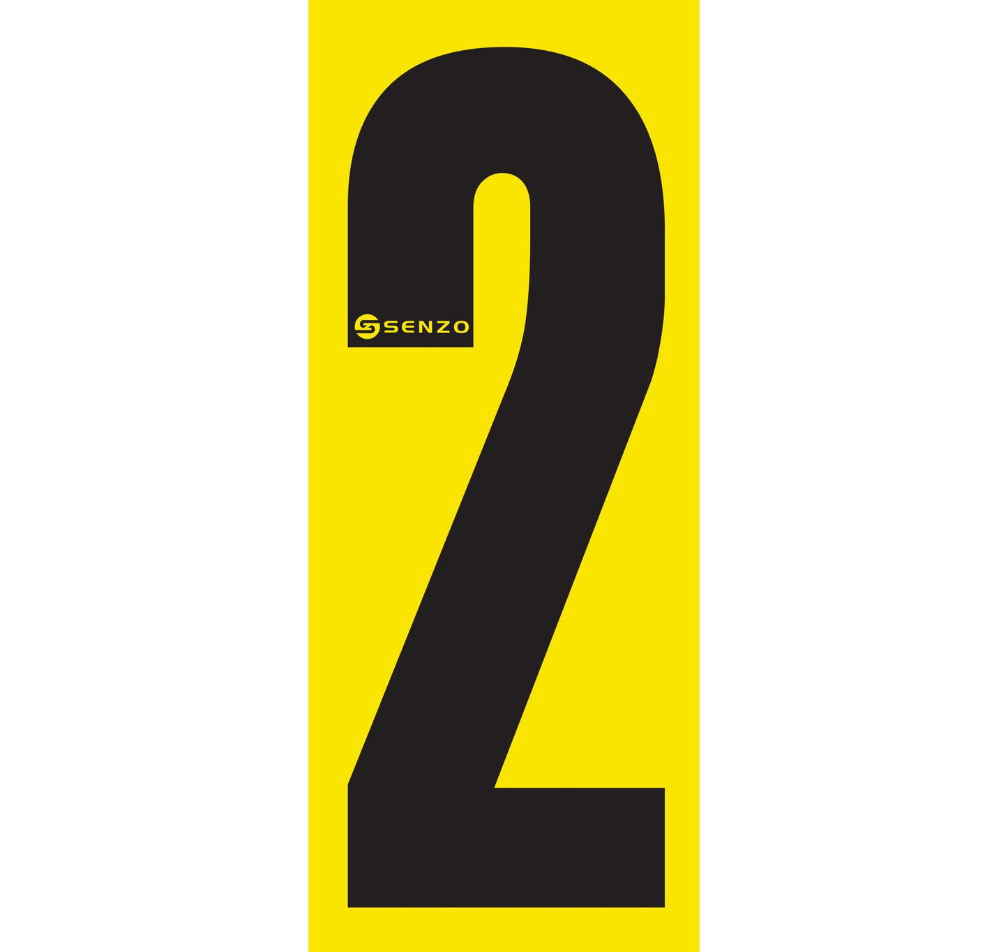 Senzo Small Number Bodywork Sticker 160mm x 65mm