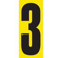 Senzo Small Number Bodywork Sticker 160mm x 65mm