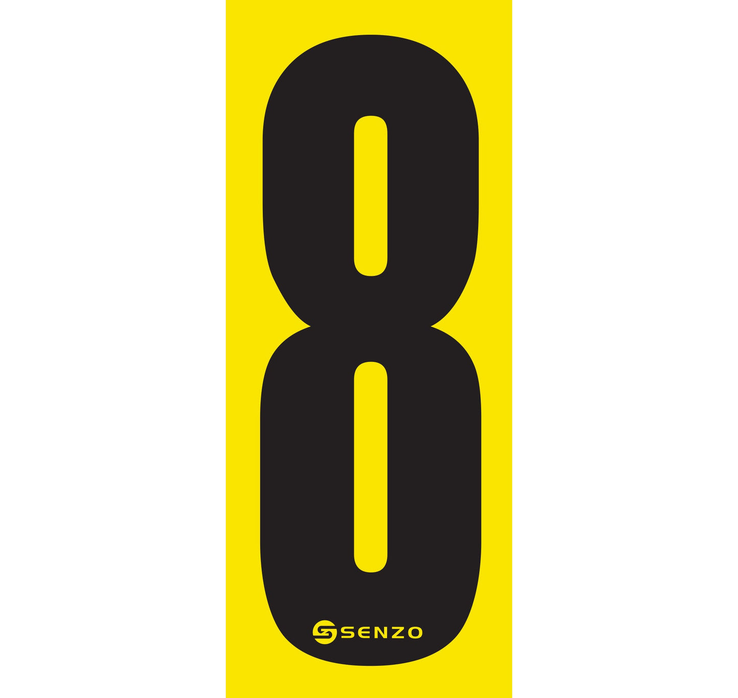Senzo Small Number Bodywork Sticker 160mm x 65mm