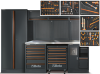 Beta C45PRO-X Stainless Steel Top Workshop Equipment Station & 268 Piece Tool Kit - CONTACT TO ORDER