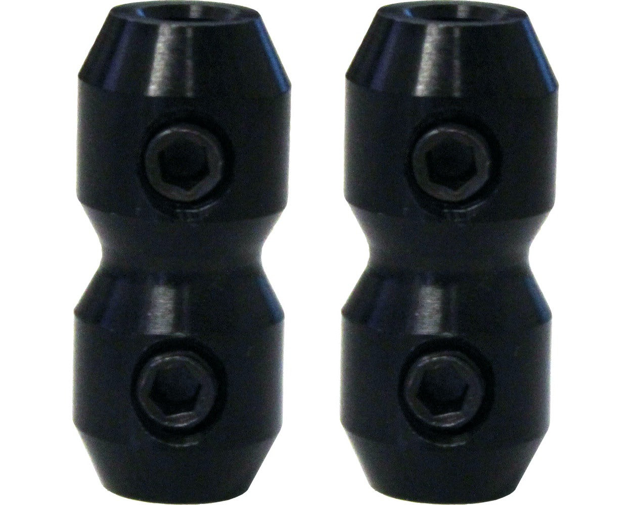 Anodised Cable Clamp Pair 'Bullet' Style