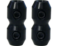 Anodised Cable Clamp Pair 'Bullet' Style