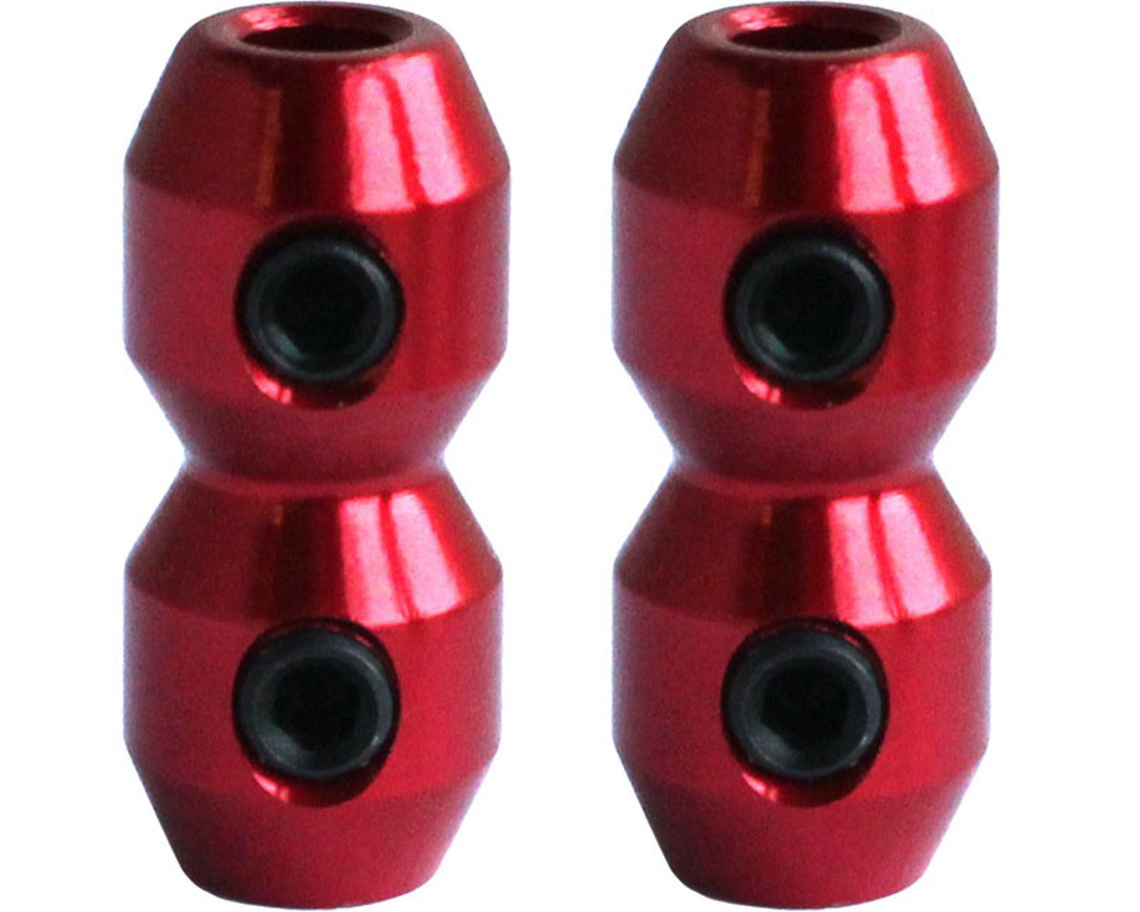 Anodised Cable Clamp Pair 'Bullet' Style