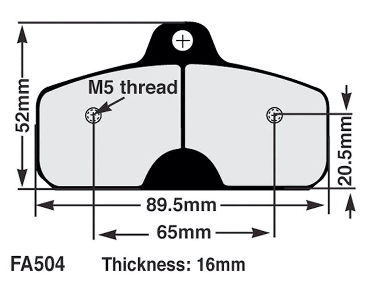 EBC Brake Pad Set FA504