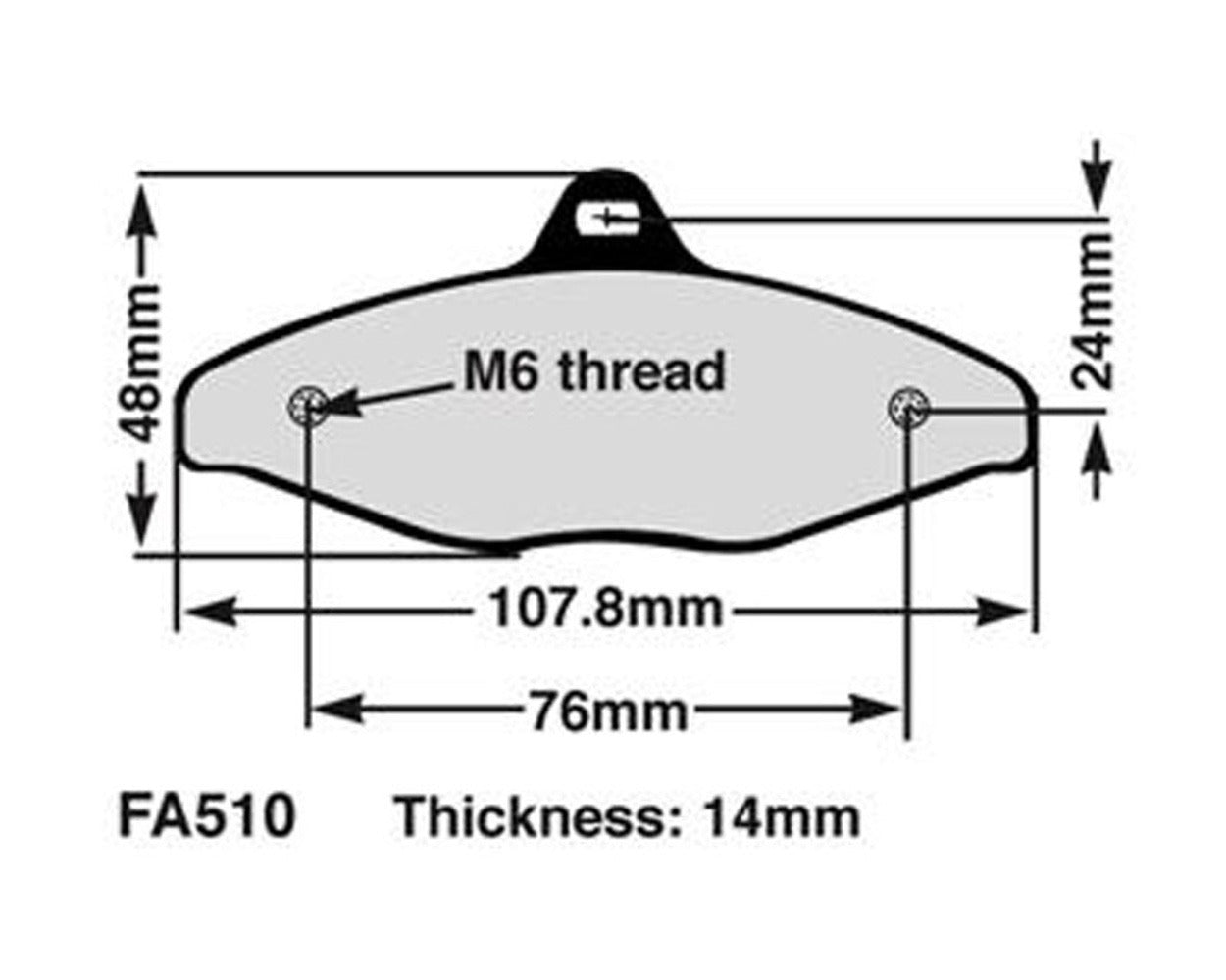 EBC Brake Pad Set FA510