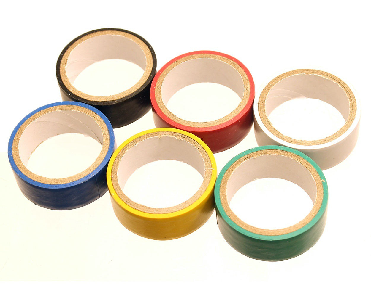 6 Piece Assorted Colour Pvc Tape