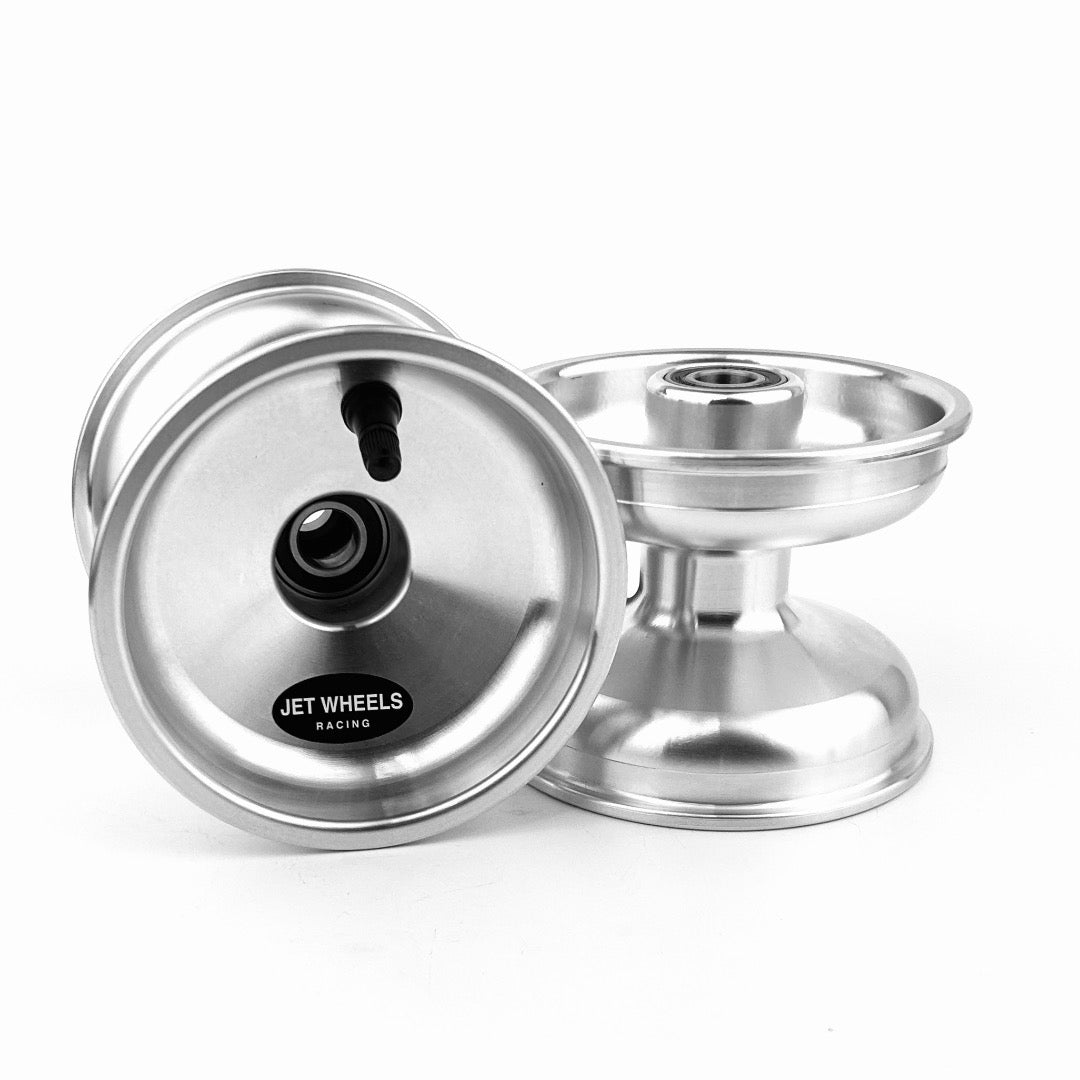 Jet Off Set Bearing Wheel Silver/Black – Zip North