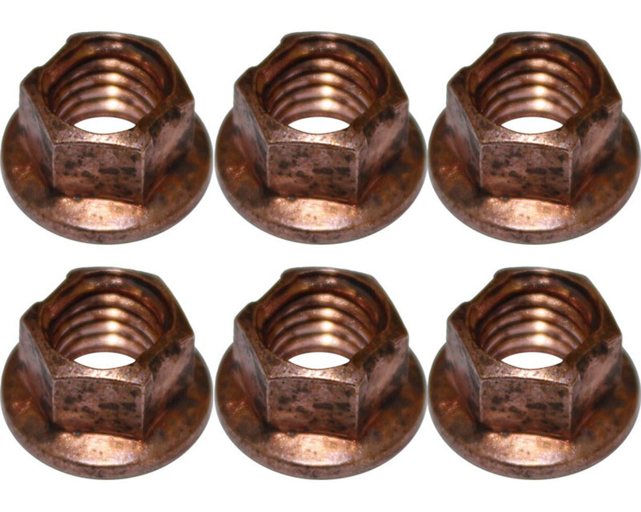 Copper Locking Wheel Stud Nuts (x6)